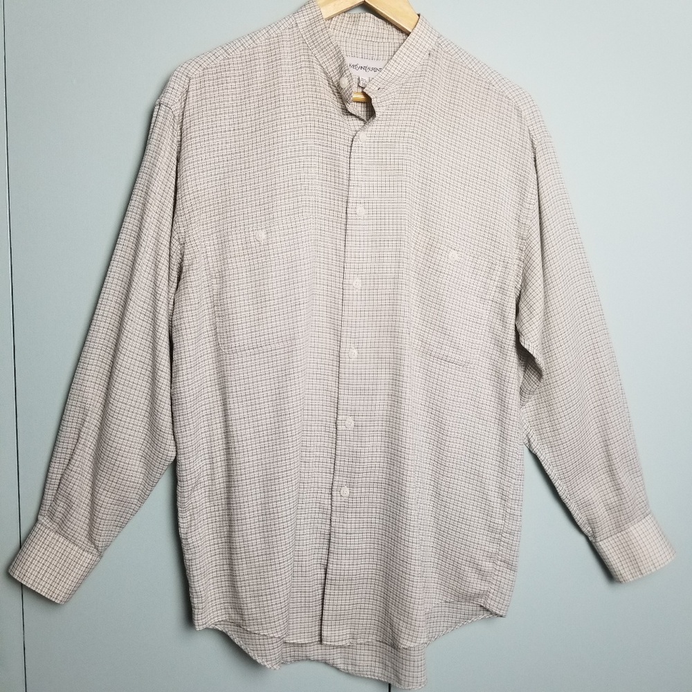 Yves Saint Laurent Men's long sleeve shirt size 15 - Picture 3 of 6